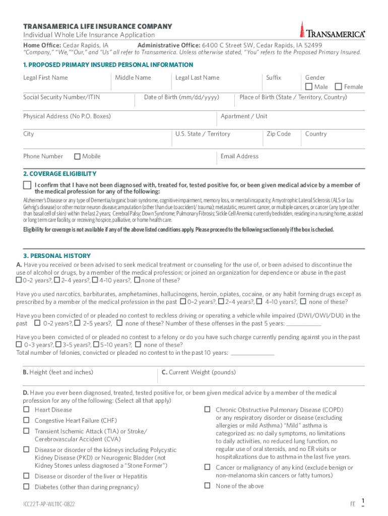 Fillable Online Home Office 6400 C Street SW, Cedar Rapids, IA 52499