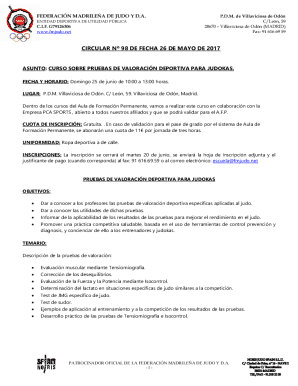 98 Curso Pruebas de Valoracin Deportiva para Judokas