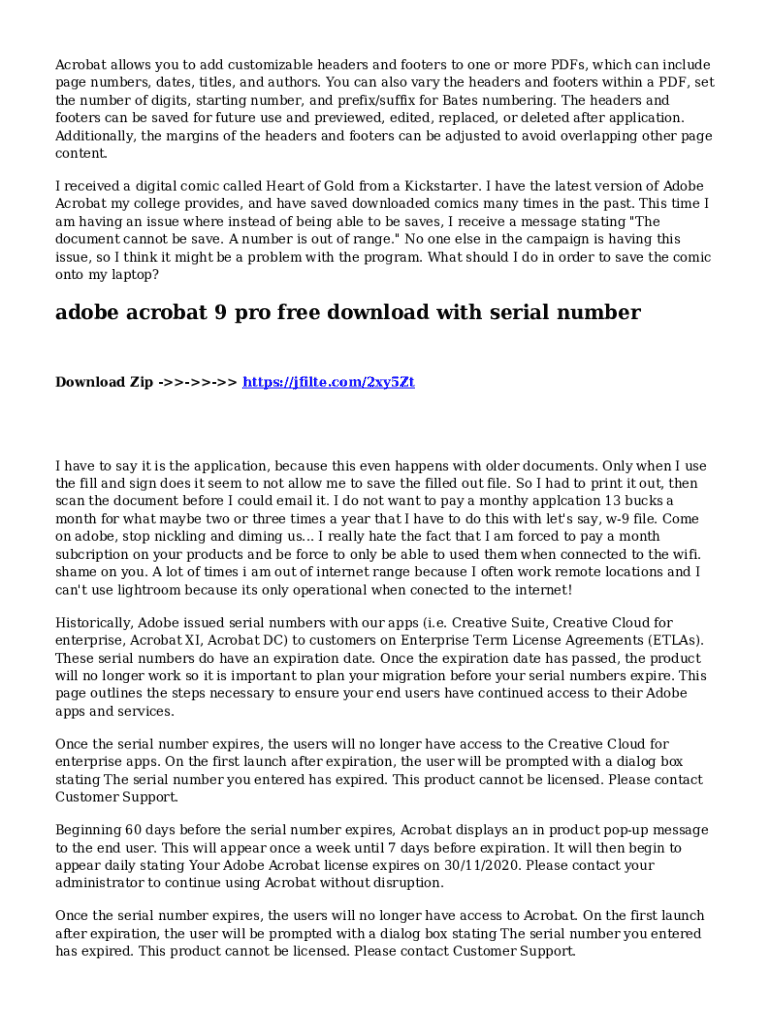Fillable Online How to Add Headers and Footers to PDFs in Adobe Acrobat
