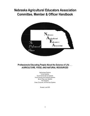 Nebraska Agricultural Education &amp; FFA Career Handbook