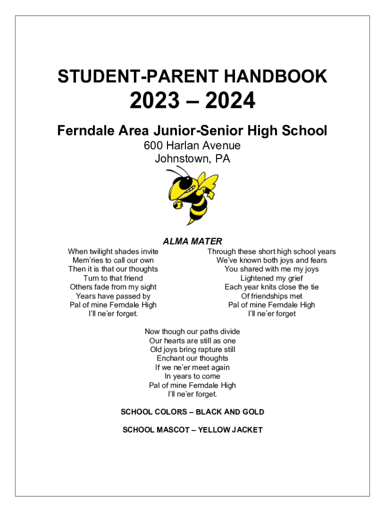 Fillable Online Ferndale Area Junior/Senior High School in Johnstown