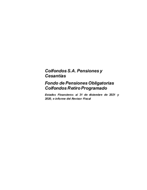 19Colfondos S.A. Fondo Retiro Programado (Estados ...
