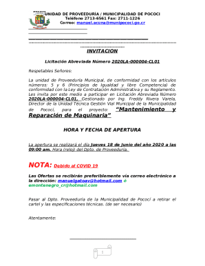 Municipalidad de Pococ - Compras y Contrataciones