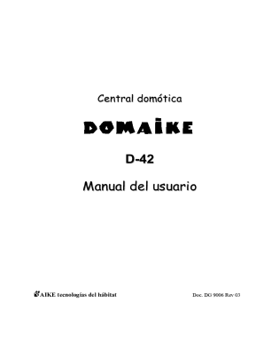 D-42 Manual del usuario - casadomo
