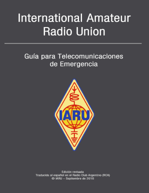 IARU - Gua para Telecomunicaciones de Emergencia.docx