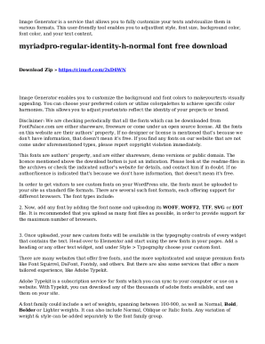 Myriadpro Regular Identity H Normal Font Download Fill Online Myriadpro Regular Identity H Normal Font Download Fill Online