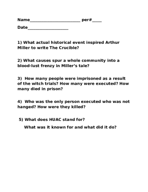 The Crucible by Arthur MillerContext, Setting &amp; Themes