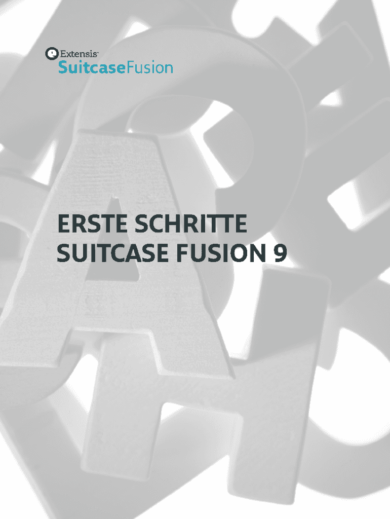 Ausfüllbar Online Erste Schritte Suitcase Fusion 9 Fax Email Drucken