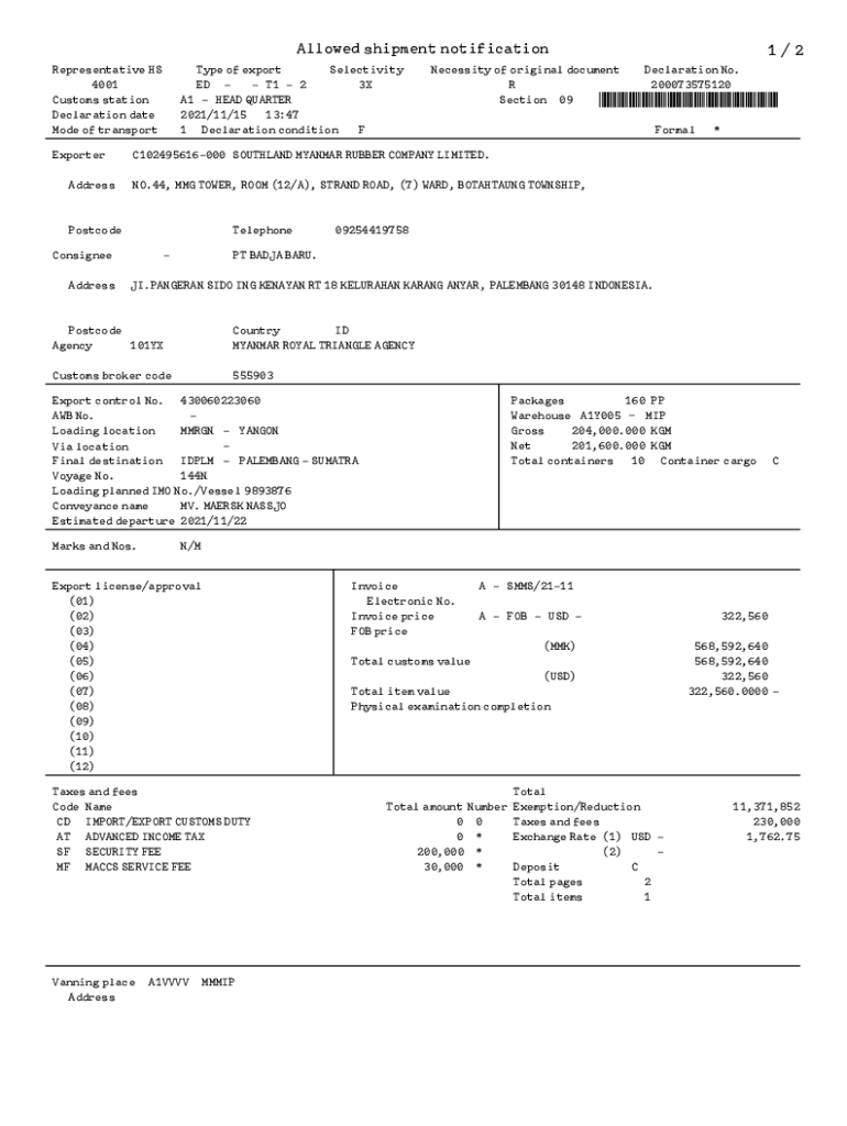 Fillable Online 227944 CROSS Customs Rulings Online Search System Fax Email Print pdfFiller