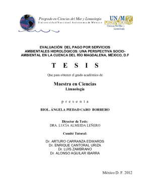 Postgraduates studies in in Marine Sciences and ...