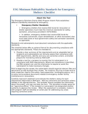 MFA Emergency Solutions Grant (ESG) Written Standards Doc Template MFA Emergency Solutions Grant (ESG) Written Standards Doc Template