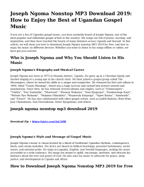 joseph ngoma nonstop mp3 download 2019