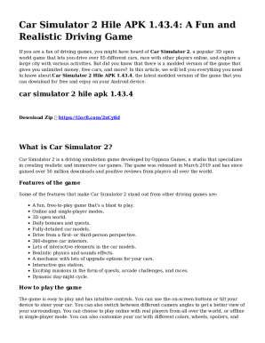 Car Simulator 2 Ver. 1.49.6 MOD MENU APKUNLIMITED ...