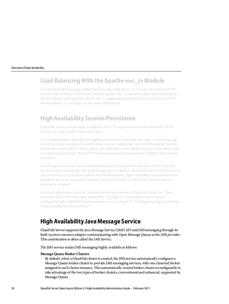 Fillable Online GlassFish Server Open Source Edition 3.1 High