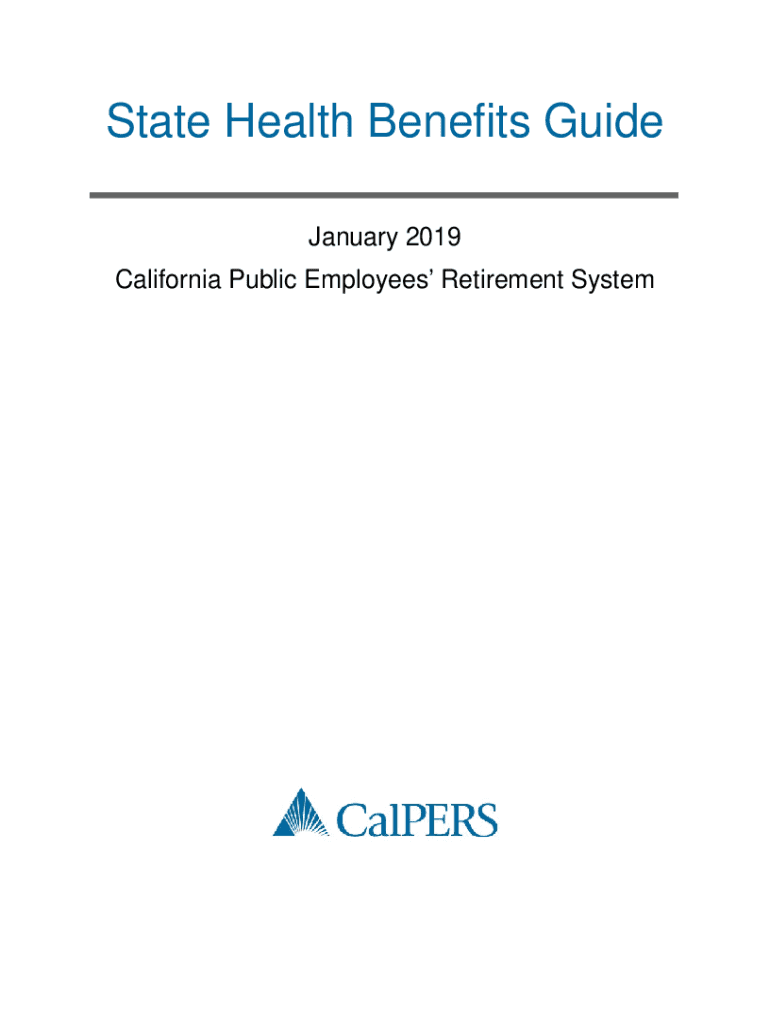 Fillable Online CalPERS State Health Benefits Guide