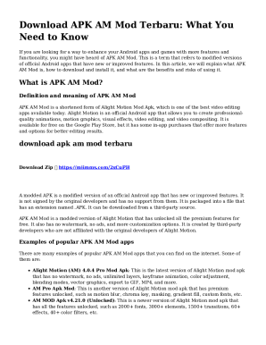 Fillable Online Download APK AM Mod Terbaru: What You Need to Know Fax Fillable Online Download APK AM Mod Terbaru: What You Need to Know Fax