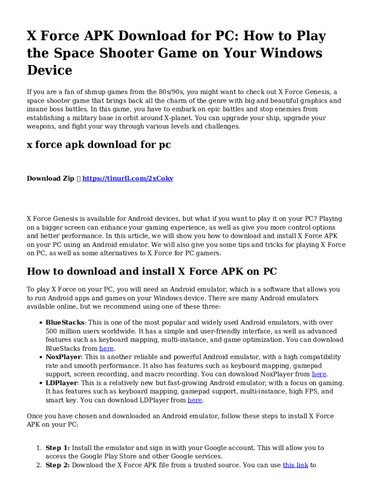 Fillable Online X-Force Under Attack Box Shot for PC - GameFAQs Fax ...