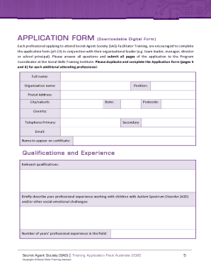 Secret Agent Society (SAS) small group program.