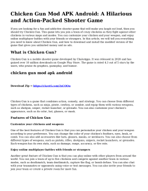 Get Chicken Gun 1.2.5 APK and unleash your inner rooster