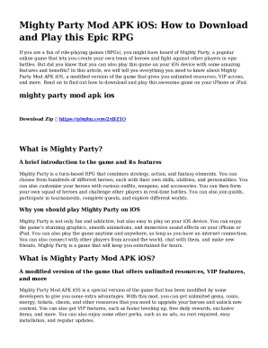 Mighty Party: Battle Heroes MOD IPA (VIP, Unlimited) For iOS