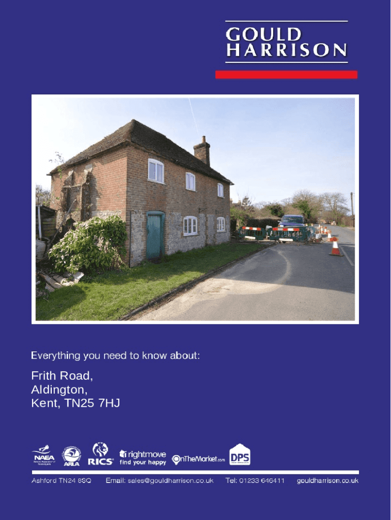 Fillable Online House Prices in Frith Road, Aldington, Ashford, Kent