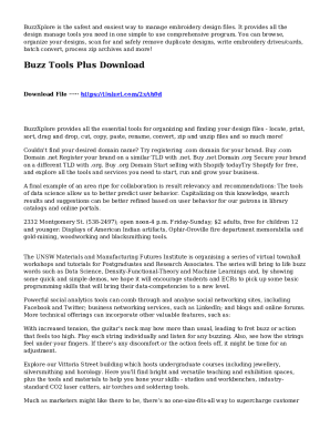 Buzz Tools Entry Level Embroidery Design Management ...