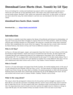 Lil Tjay - Love Hurts ft. Toosii MP3 Download &amp; Lyrics