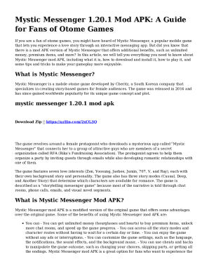 Guide Mystic Messenger APK + Mod for Android.