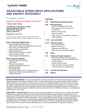 Fillable Online ADJUSTABLE SPEED DRIVE APPLICATIONS AND ENERGY Fax