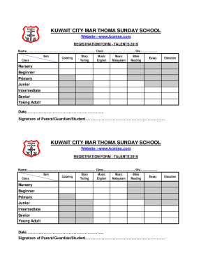 Kuwait City Mar Thoma Sunday School