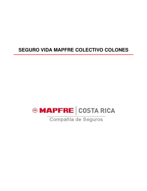 Seguro Vida MAPFRE Colectivo Colones - San Jos
