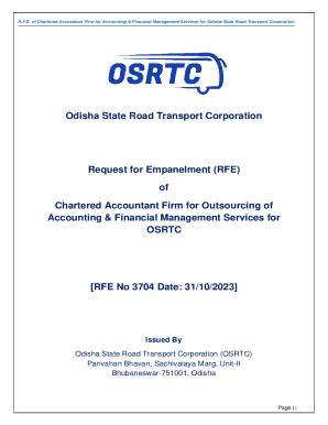 Odisha State Road Transport Corporation - OSRTC Tender