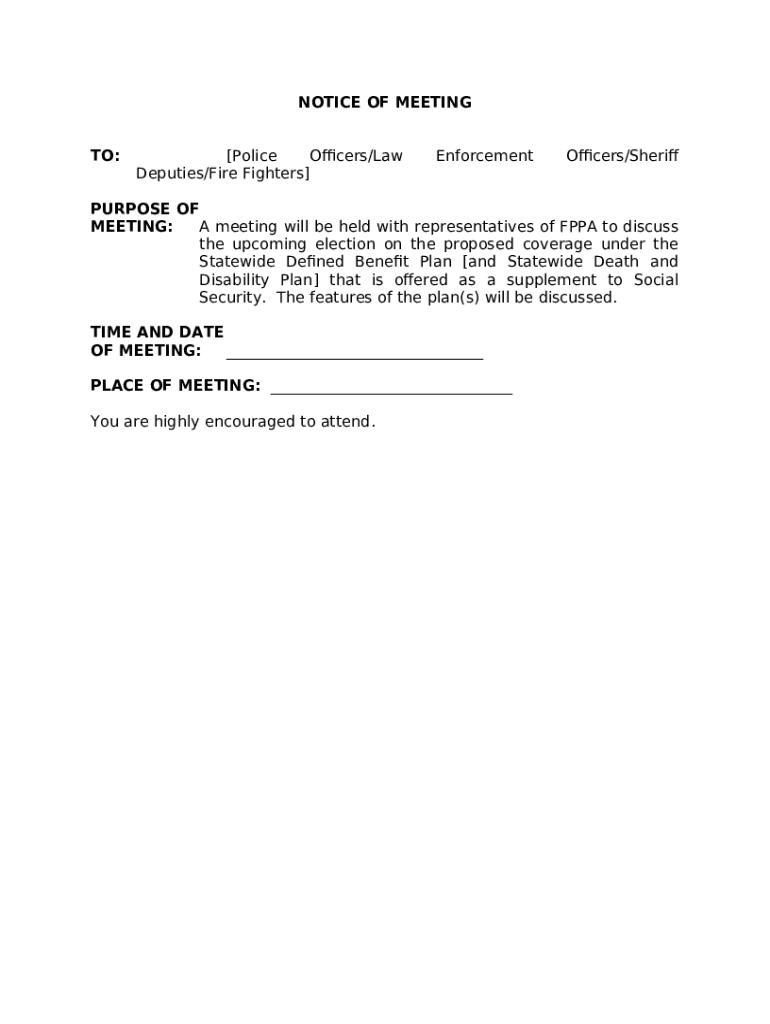 Fire Fighters' and Police Officers' Civil Service Rules Doc Template