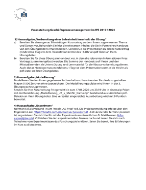 1) Hausaufgabe Vorbereitung einer Lehreinheit innerhalb der bung