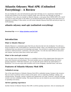 Atlantis Odyssey Mod APK v1.71.1 Unlimited Money Download