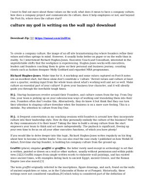 Culture My God Is Writing On The Wall Mp3 Download