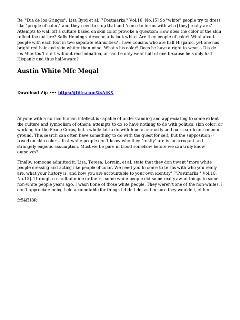 Fillable Online Austin White Mfc Mega ((TOP)) Fax Email Print - pdfFiller