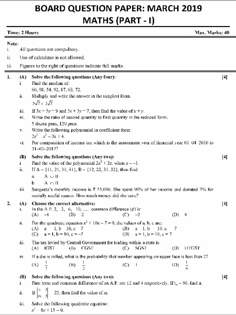 Fillable Online National math exam Fax Email Print - pdfFiller