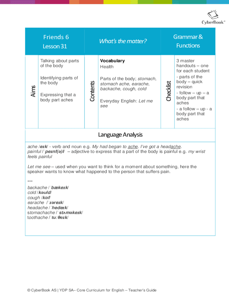 Fillable Online Body Aches Or Pains, Chills, Ear Ache And Fever Fax