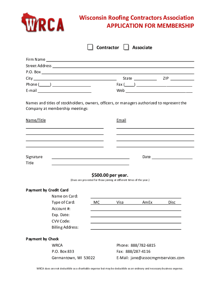 Fillable Online Initial/Renewal Application for Roofing Contractor