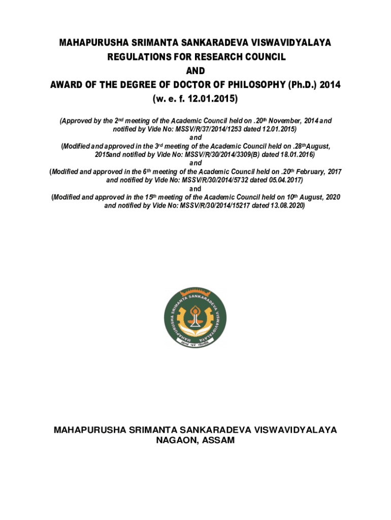 Fillable Online Srimanta Sankaradeva University of Health Sciences