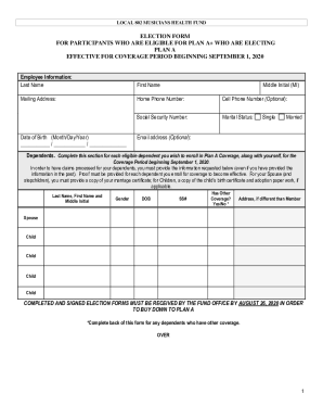 LOCAL 802 MUSICIANS HEALTH FUND