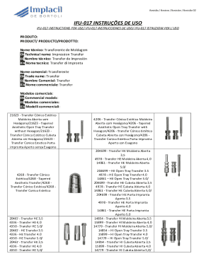 ifu-017 instrues de uso