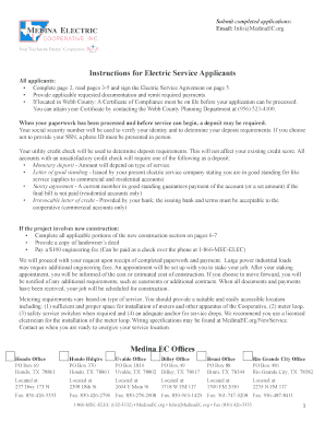 Electric Service Agreement