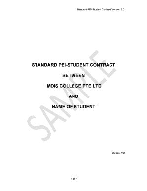 Types of family sociology - CPE PEI-Student Contract Version 30 - COLLEGE - mdiscollege edu