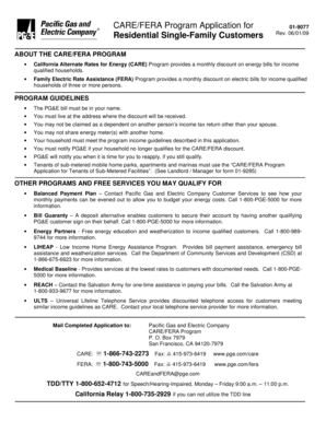 CARE/FERA Program Application for Residential Single-Family ... - bayanihancc