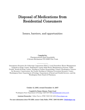 Ppt on solid waste management - Disposal of Medications from Residential Consumers - Product ... - productstewardship