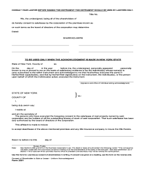 New York Purchaser Affidavit Packet