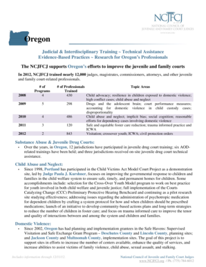 OREGON STATE OUTREACH FORM - ncjfcj