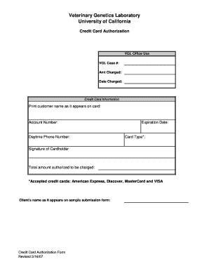 Cerebellar Abiotrophy Screening Test Form